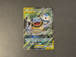 Pokemon GX 215/236 Cosmic Eclipse Blastoise Piplup Alt Art Card - Image 1