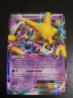 Alakazam EX - 25/124 - Pokemon Fates Collide XY Ultra Rare Card LP - Image 1