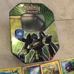 Pokemon Card Lot Of 100 With Collectors Tin Mixed Years Energy & Trainers - Image 2