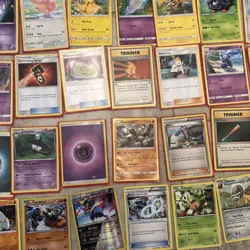 Pokemon Card Lot Of 100 With Collectors Tin Mixed Years Energy & Trainers - Image 4