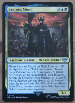 Magic The Gathering Herr der Ringe Saurons Mund 216 DE - Image 1