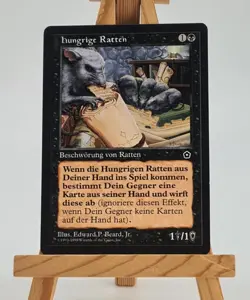Hungrige Ratten Portal 2. Zeitalter Magic Karte MTG (Ravenous Rats) - Image 1