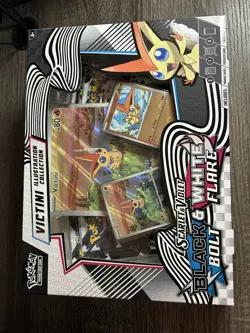 POKEMON SCARLET VIOLET BLACK BOLT & WHITE FLARE VICTINI ILLUSTRATION COLLECTION - Image 1