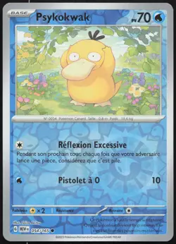 Carte Pokemon Psykokwak 054/165 Reverse 151 Francais - Image 1