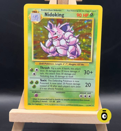 POKEMON - NIDOKING HOLO RARE 11/102 - Base Set - ENG - COND. EXCELLENT - Vintage - Image 1