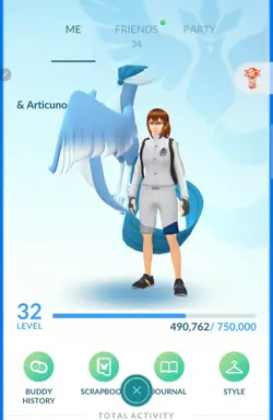 Pokemon Acc Go Lvl 32 - Shiny Galar Articuno - 24 Legendary - 17 Shiny & More - Image 1