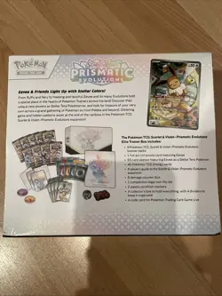 Pokemon Prismatic Evolutions ETB Sealed Elite Trainer Box SMALL RIP IN CORNER - Image 4