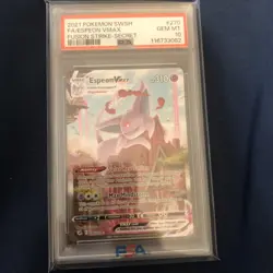 Pokemon Espeon Vmax Fusion Strike Secret Rare Full Alt Art 270 Psa 10 - Image 1