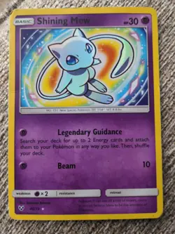 Pokemon TCG Shining Mew Shining Legends 40/73 Holo Shiny Holo Rare - Image 1