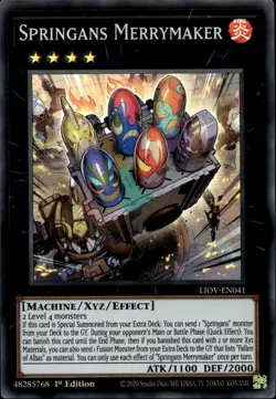 Springans Merrymaker 1st Ed Super Rare LIOV-EN041 Yu-Gi-Oh! - Image 1