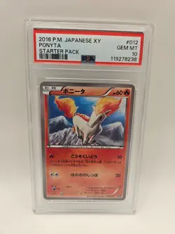 PSA 10 Pokemon Card Japanese - Ponyta 012/072 - 20th Anniversary - Image 1