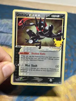 Greninja Gold Star SWSH144 Black Star Promo Holo Celebrations Pokemon Card DMG - Image 3