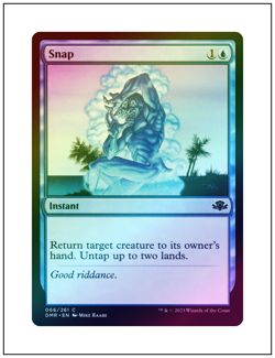 1x Snap, Foil, Magic the Gathering MTG NM - Image 1