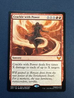 MTG Crackle with Power - Strixhaven: School of Mages (STX) NM - Image 1