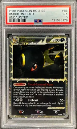 PSA 5 - UMBREON [PRIME] - 86/90 - UNDAUNTED HEARTGOLD SOULSILVER POKEMON - Image 1
