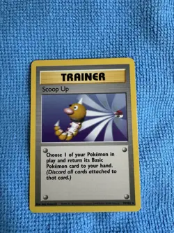 Scoop Up Trainer 78/102 LP Rare Unlimited Base Set WoTC Pokemon TCG - Image 1