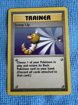 Scoop Up Trainer 78/102 LP Rare Unlimited Base Set WoTC Pokemon TCG - Image 2