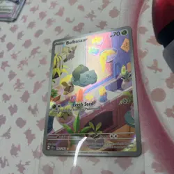 Pokemon Bulbasaur Stellar Crown 143/142 Illustration Rare TCG - Image 1
