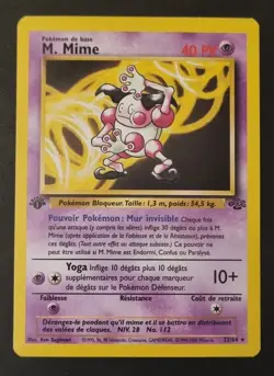 Carte Pokemon - M. MIME - 22/64 - JUNGLE - EDITION 1 - NM - FR - CGA grading 8,5 - Image 1