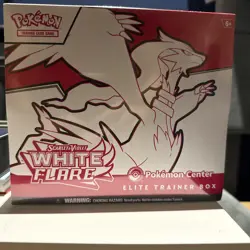 White Flare “Pokemon Center” Elite Trainer Box ETB - Factory Sealed - Image 1