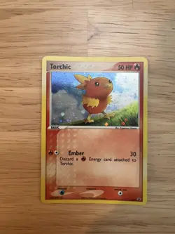 Pokemon Torchic 017 Holo Black Star Promo LP/Light Play - Image 1