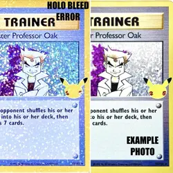 Imposter Professor Oak 73/102 Celebrations HOLO BLEED ERROR Pokemon TCG 2021 NM - Image 2