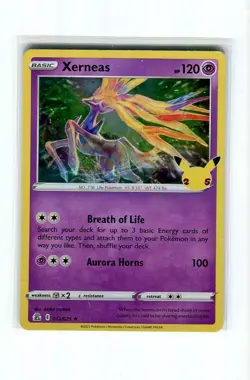 XERNEAS #012 POKEMON CELEBRATIONS 25TH ANNIVERSARY 2021 MINT - Image 1
