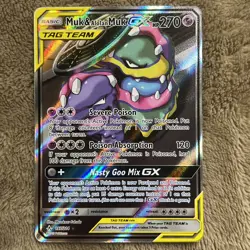 Pokemon TCG Muk Alolan Muk GX 197/214 Unbroken Bonds Ultra Rare - Image 1