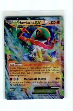 HAWLUCHA EX #64 POKEMON XY FURIOUS FISTS 2014 MINT - Image 1