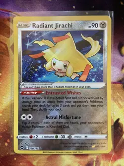 Pokemon TCG Sword & Shield - Silver Tempest - Radiant Jirachi 120/195 NM - Image 2