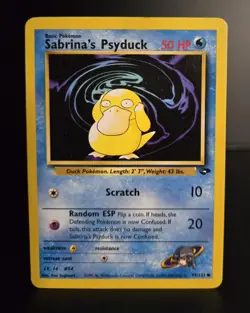 Pokemon TCG - SABRINA'S PSYDUCK - #99 - UNLIMITED - GYM CHALLENGE (2000) - LP/NM - Image 1