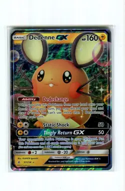 DEDENNE GX #57 POKEMON SUN & MOON UNBROKEN BONDS 2019 MINT - Image 1