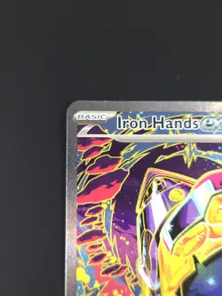 Iron Hands EX 154/131 Holo Art Pokemon Card - Prismatic Evolutions - NM - Image 2