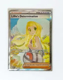 Pokemon Mega Evolutions Card - Lillie's Determination 184/132 SIR, NM/M - Image 1