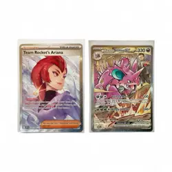 Pokemon S&V Destined Rivals SIR Cards Team Rocket’s Nidoking ex 223 & Ariana 237 - Image 1