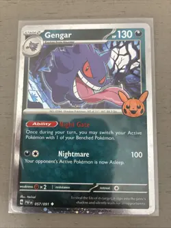 Pokemon TCG Gengar Trick or Trade Halloween Holo Promo Rare Card 057/091 NM+ - Image 1