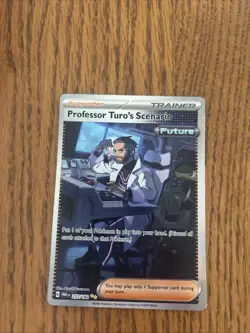Professor Turos Scenario Paradox Rift Pokemon TCG Holo Card 257/182 - Image 1