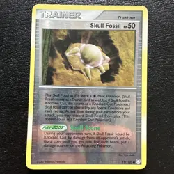 Pokemon Cards Skull Fossil 117/123 Mysterious Treasures Rev Holo - Image 1