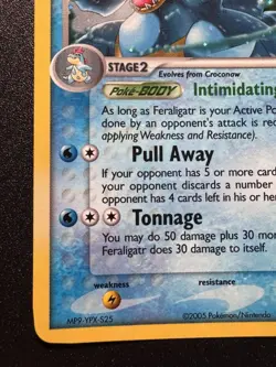 Misprint Feraligatr 4/115 EX Unseen Forces Pokemon Card Reverse Holo Near Mint - Image 5