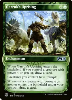 X 1 Garruk's Uprising NM-M Showcase M21 MTG Magic The Gathering - Image 1