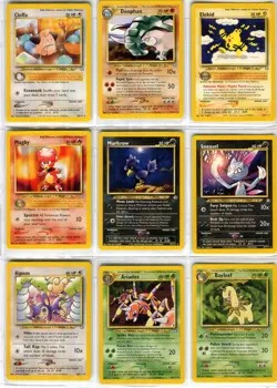 POKEMON NEO GENESIS COMPLETE SET MINT CONDITION NON-HOLO UNLIMITED WOTC 2000 - Image 1
