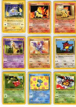 POKEMON NEO GENESIS COMPLETE SET MINT CONDITION NON-HOLO UNLIMITED WOTC 2000 - Image 5