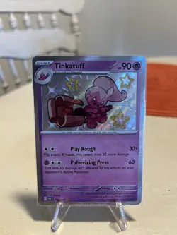 Pokemon TCG 2024 Tinkatuff 166/091 Paldean Fates NM - Image 1