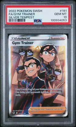 PSA 10 - Pokemon TCG - SWSH Silver Tempest - Gym Trainer - 191/195 - Ultra Rare - Image 1