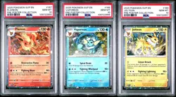 PSA 10 Flareon 167, Vaporeon 168, Jolteon 169 SVP PROMO Prismatic Poster Pokemon - Image 1