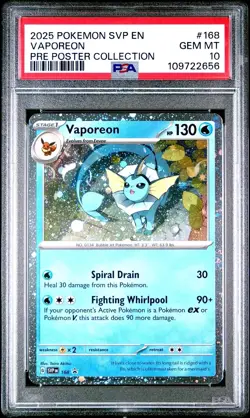 PSA 10 Flareon 167, Vaporeon 168, Jolteon 169 SVP PROMO Prismatic Poster Pokemon - Image 4