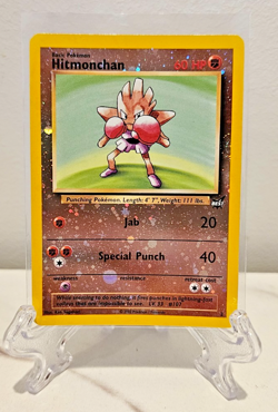 HITMONCHAN #2 REVERSE HOLO FOIL BEST OF GAME PROMO POKEMON MINT 2003 - Image 1