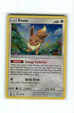 EEVEE #101a HOLO POKEMON SUN & MOON ALT ART PROMO 2017 MINT - Image 1