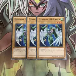 LCGX-EN001 x3 Elemental HERO Avian Common Excellent Condition Yugioh - Image 1