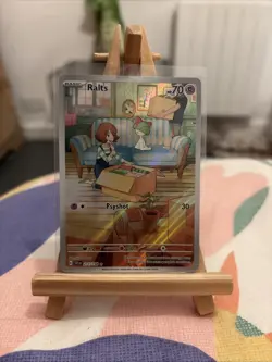Pokemon TCG Ralts Scarlet Violet Base Set Holo Illustration Rare Card 211/198 - Image 1
